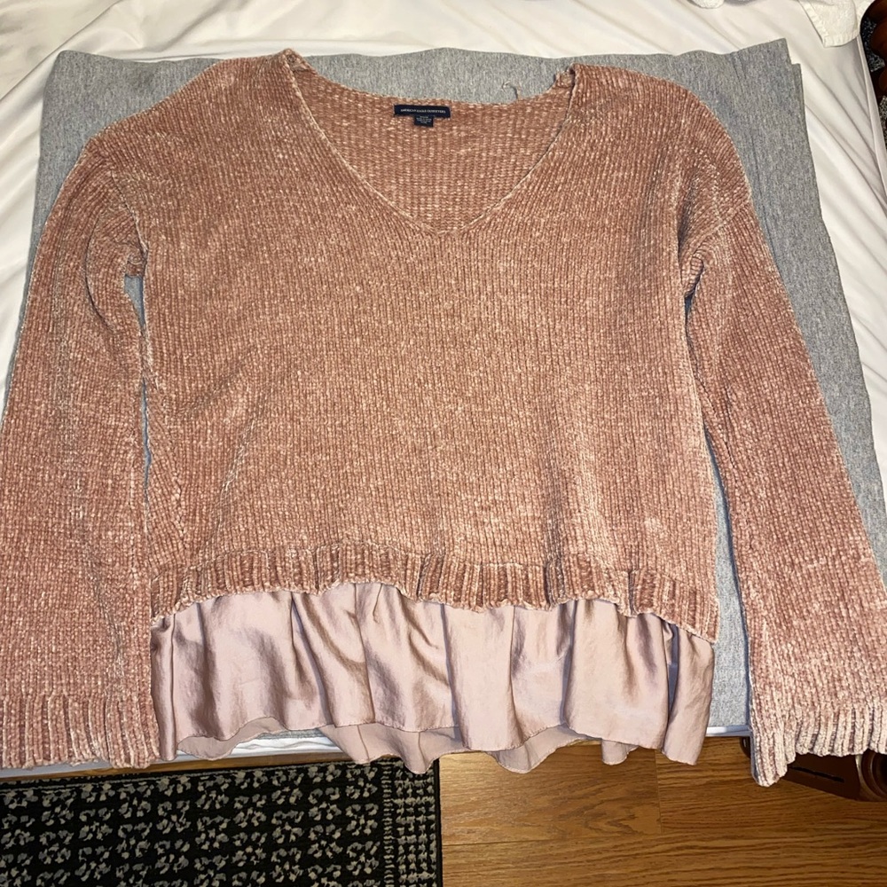 American Eagle Sweater with ruffle detail